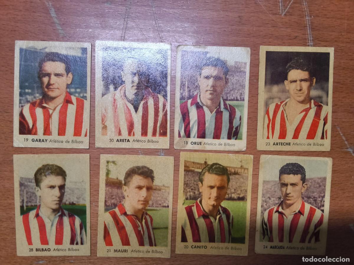 Cromos de F&uacute;tbol: LOTE 8 CROMOS RUIZ ROMERO 55-56 ATHLETIC