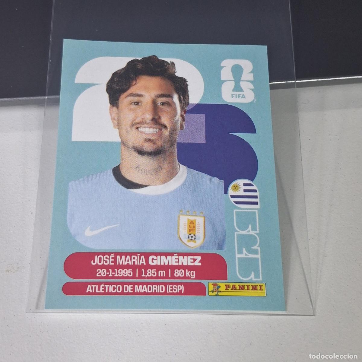 Cromos de F&uacute;tbol: B20 URU5 JOS&Eacute; MAR&Iacute;A GIM&Eacute;NEZ 5 URUGUAY URU MUNDIAL FIFA WORLD CUP 2026 STICKER PANINI