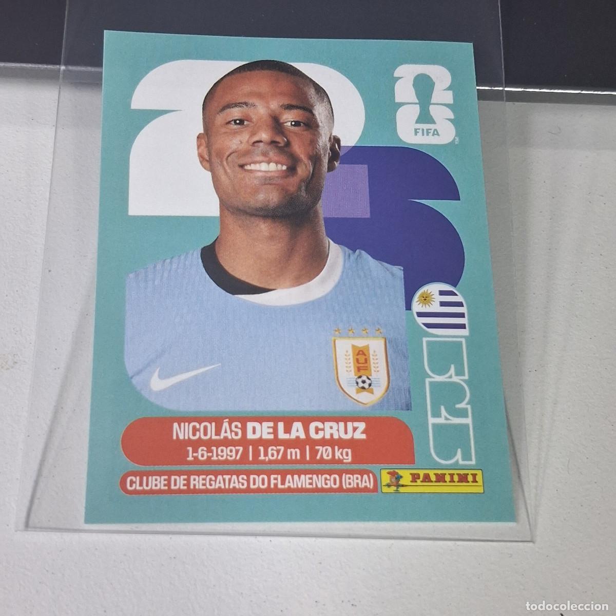 Cromos de F&uacute;tbol: B20 URU15 NICOL&Aacute;S DE LA CRUZ 15 URUGUAY URU MUNDIAL FIFA WORLD CUP 2026 STICKER PANINI