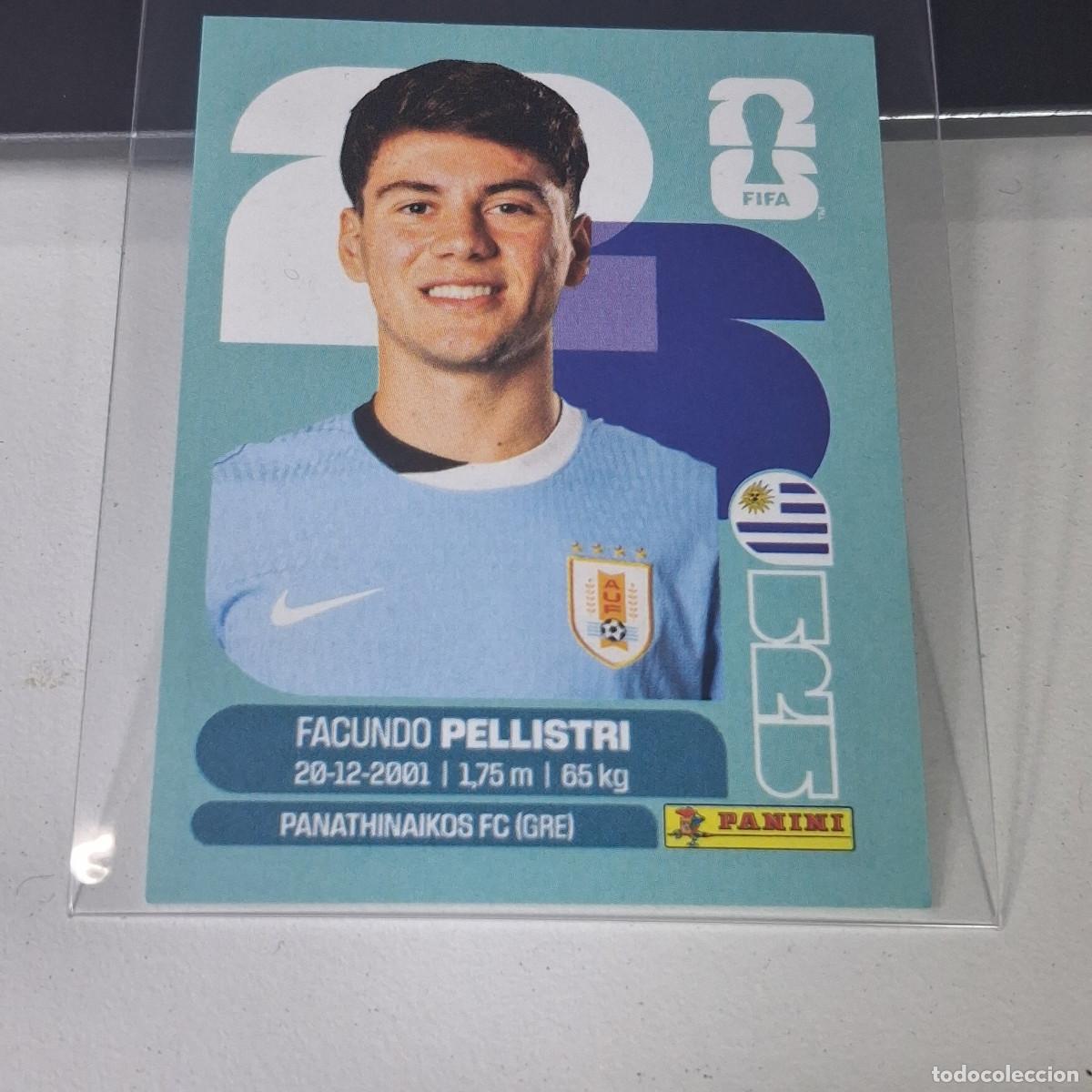 Cartes &agrave; collectionner de Football: B20 URU20 FACUNDO PELLISTRI 20 URUGUAY URU MUNDIAL FIFA WORLD CUP 2026 STICKER PANINI