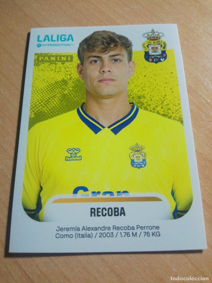 Football Stickers: 262 RECOBA DE LAS PALMAS 2&ordf; DIVISION HYPERMOTION 25 26 PANINI 2025 2026 NUEVO