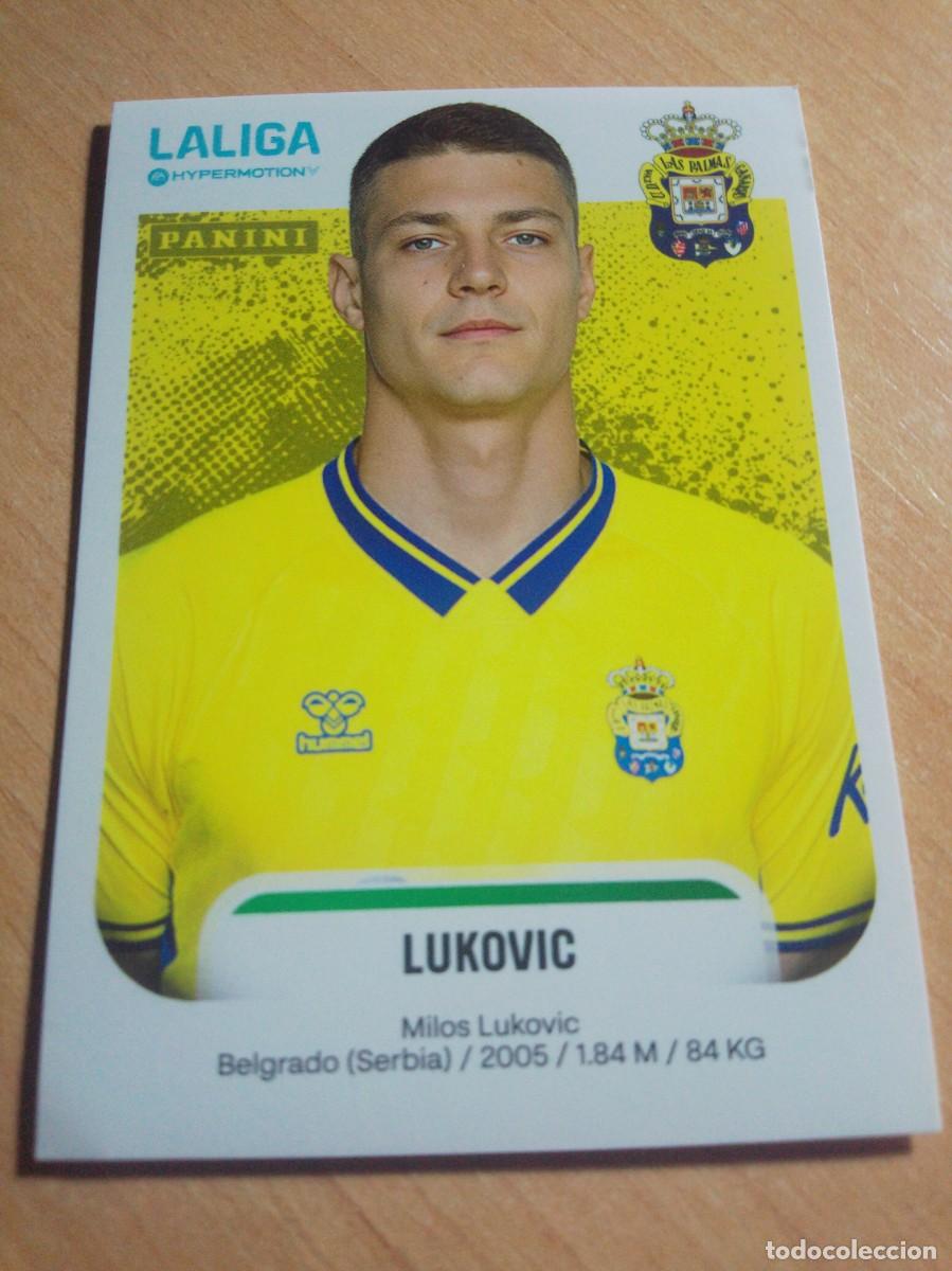 Football Stickers: 266 LUKOVIC DE LAS PALMAS 2&ordf; DIVISION HYPERMOTION 25 26 PANINI 2025 2026 NUEVO