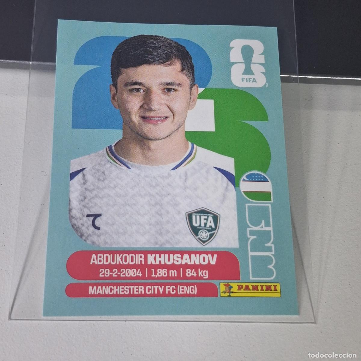 Cromos de F&uacute;tbol: B20 UZB9 ABDUKODIR KHUSANOV 9 UZBEKIST&Aacute;N UZB MUNDIAL FIFA WORLD CUP 2026 STICKER PANINI
