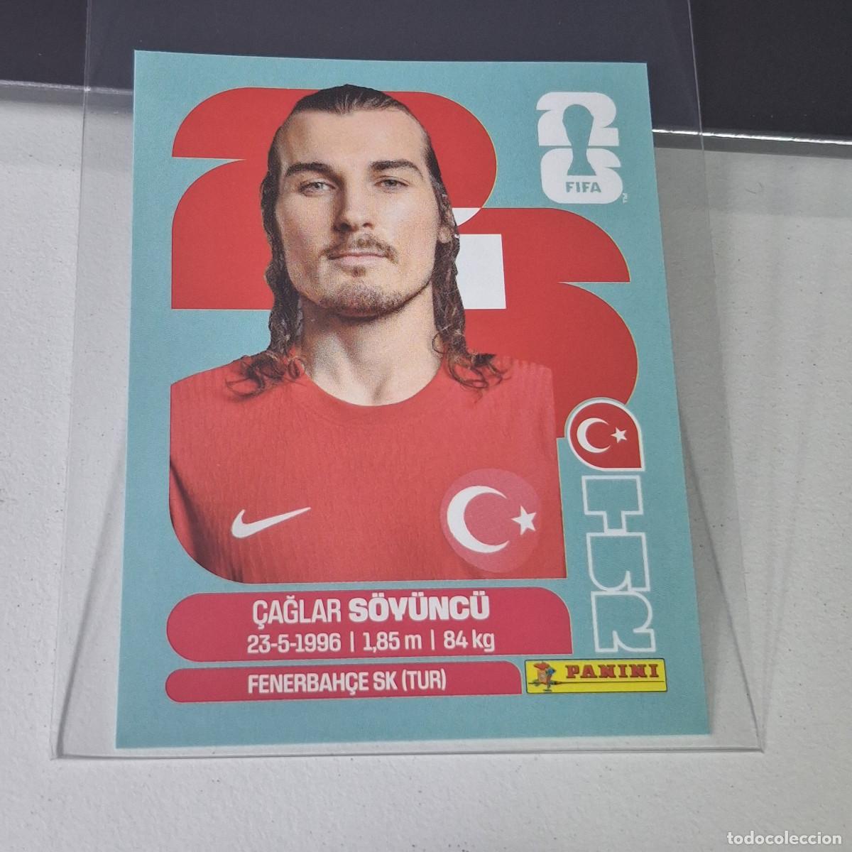 Cromos de F&uacute;tbol: B20 TUR6 &Ccedil;AĞLAR S&Ouml;Y&Uuml;NC&Uuml; 6 TURQU&Iacute;A TURQUEY TUR MUNDIAL FIFA WORLD CUP 2026 STICKER PANINI