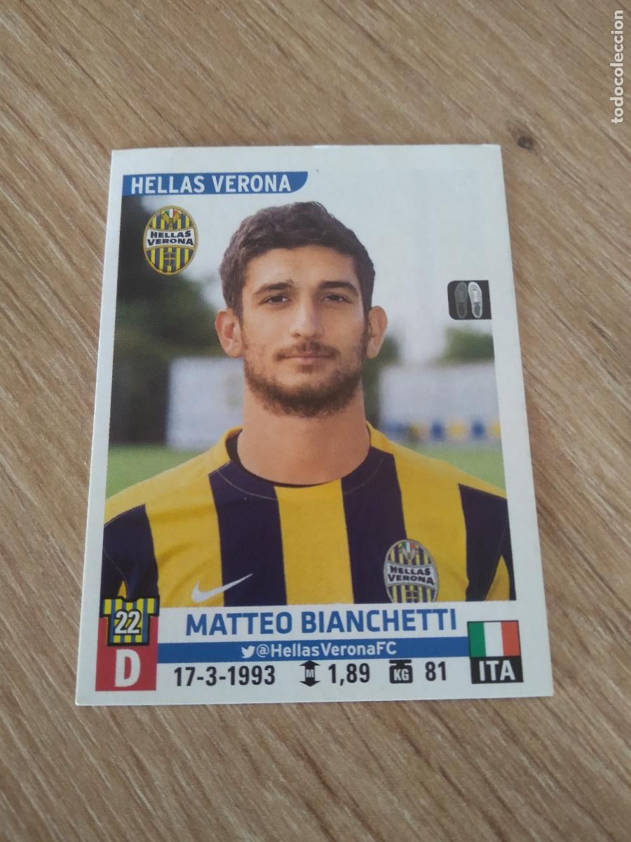 Figurine di Calcio: 248 BIANCHETTI HELLAS VERONA CROMO FUTBOL PANINI LIGA ITALIA 15-16 CALCIATORI 2015-2016 SERIE A
