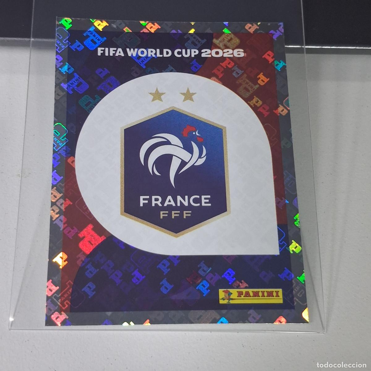 Figurine di Calcio: B20 FRA1 EMBLEM ESCUDO 1 FRANCIA FRANCE FRA MUNDIAL FIFA WORLD CUP 2026 STICKER PANINI