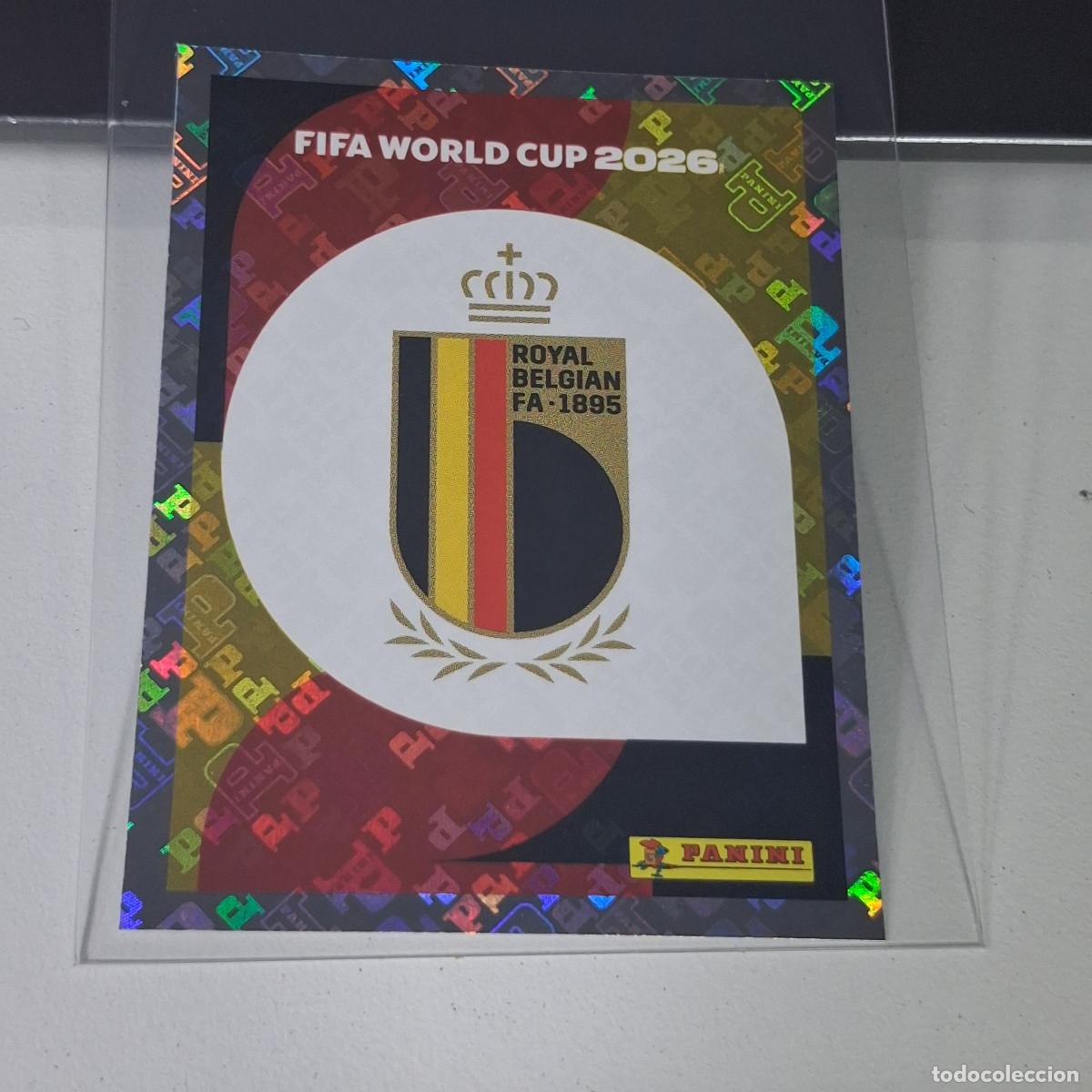Figurine di Calcio: B20 BEL 1 BEL1 ESCUDO BELGICA BELGIUM MUNDIAL FIFA WORLD CUP 2026 STICKER PANINI
