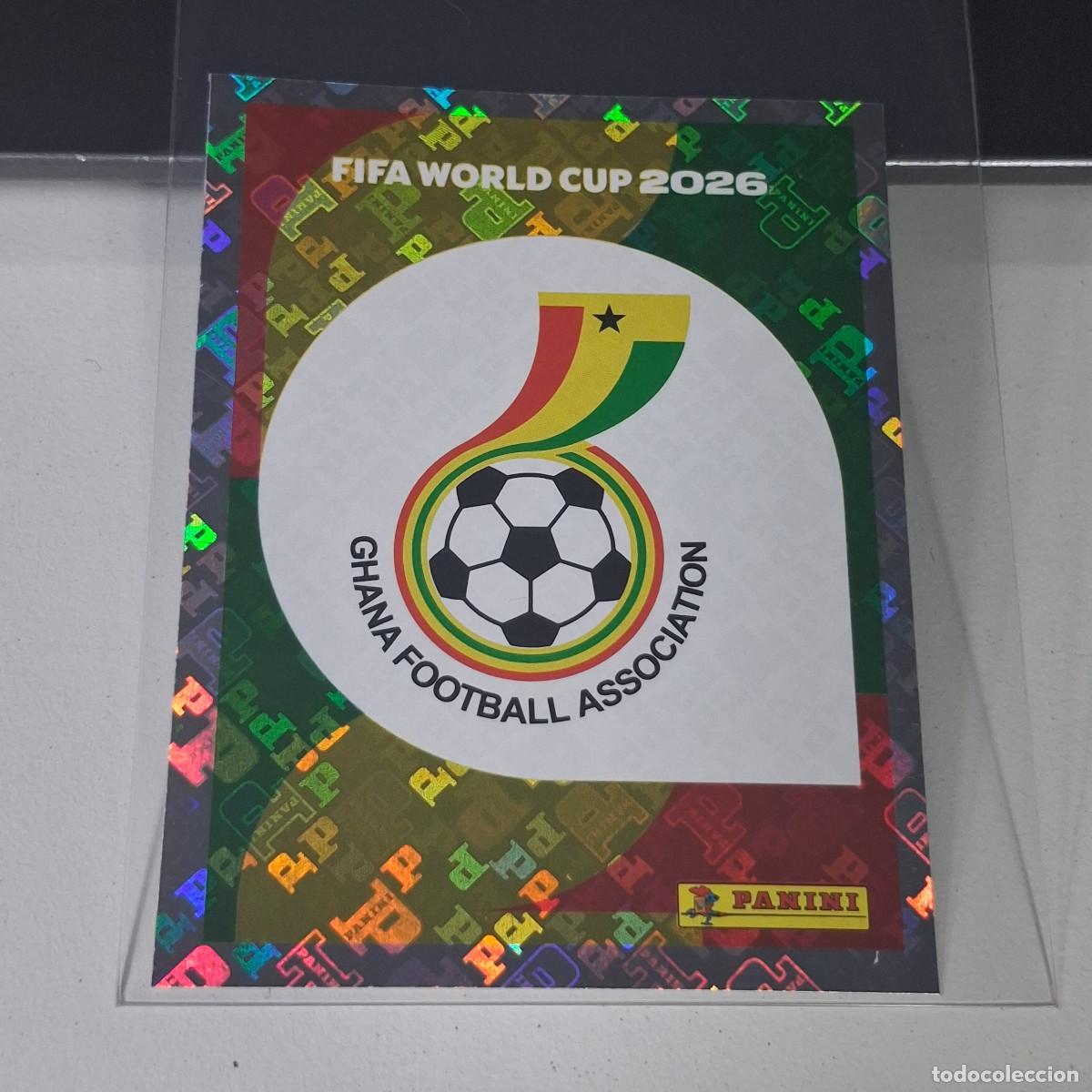 Football Stickers: B20 GHA1 GHA 1 ESCUDO LOGO BADGE GHANA MUNDIAL FIFA WORLD CUP 2026 STICKER PANINI
