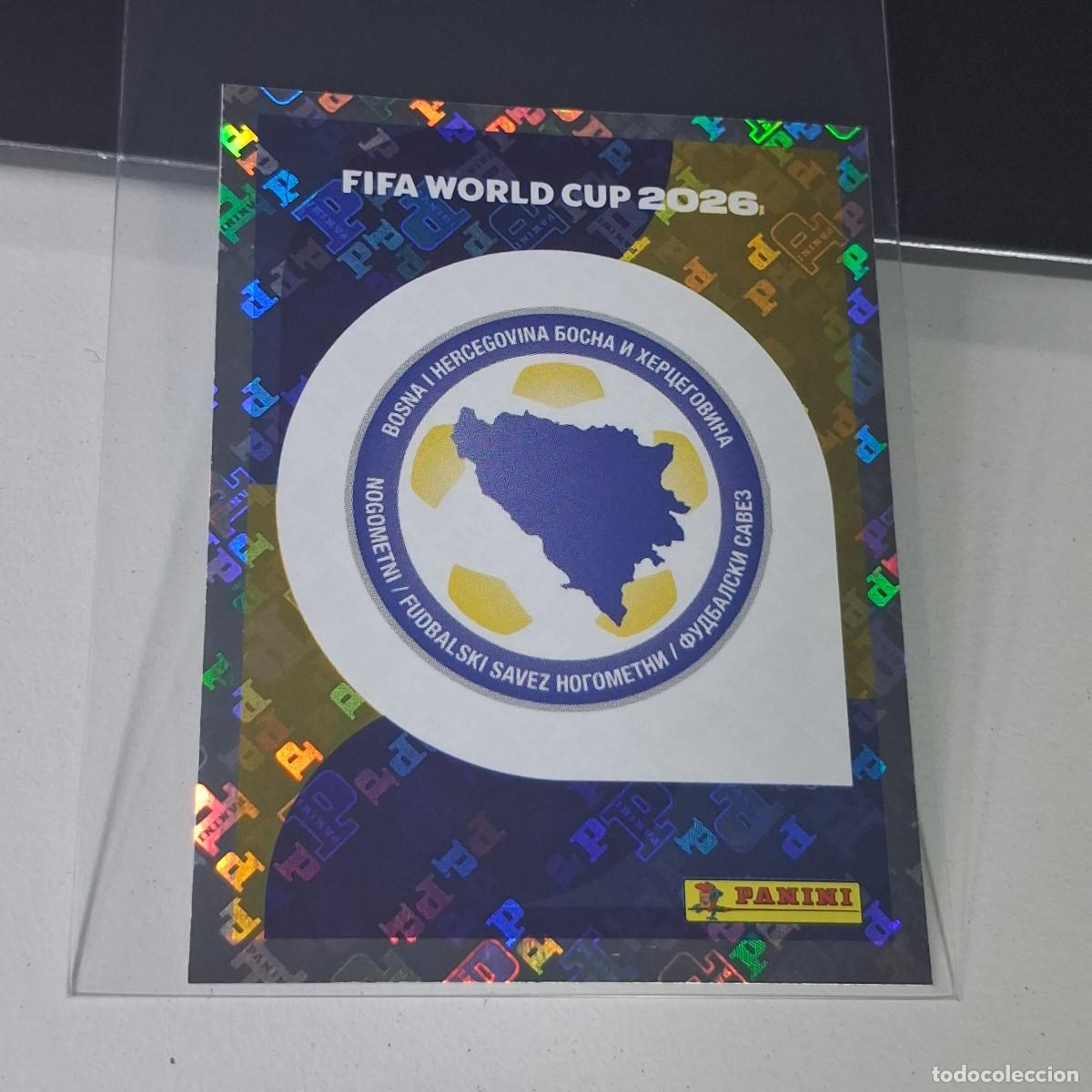 Football Stickers: B20 BIH1 EMBLEM ESCUDO 1 BOSNIA HERZEGOVINA BIH MUNDIAL FIFA WORLD CUP 2026 STICKER PANINI