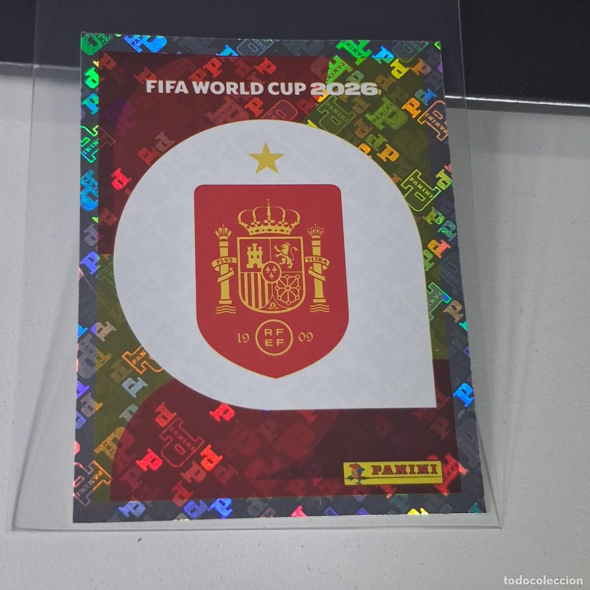 Football Stickers: B20 ESP 1 ESP1 LOGO BADGE SPAIN ESCUDO ESPA&Ntilde;A MUNDIAL FIFA WORLD CUP 2026 STICKER PANINI