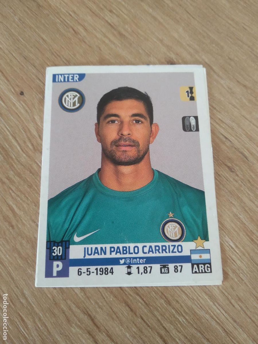 Football Stickers: 272 CARRIZO INTER MILAN CROMO FUTBOL PANINI LIGA ITALIA 15-16 CALCIATORI 2015-2016 SERIE A
