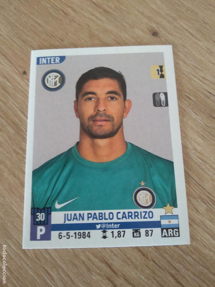 Football Stickers: 272 CARRIZO INTER MILAN CROMO FUTBOL PANINI LIGA ITALIA 15-16 CALCIATORI 2015-2016 SERIE A