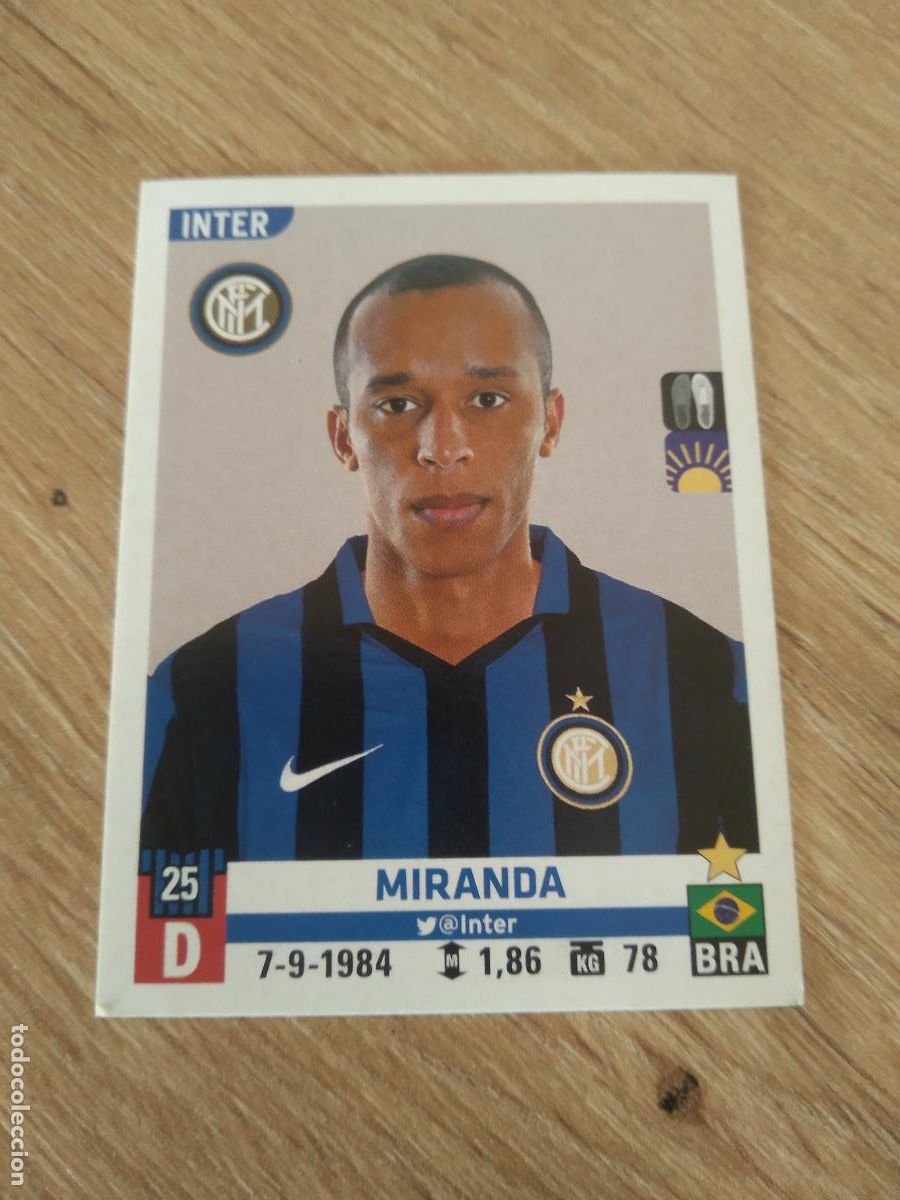 Football Stickers: 273 MIRANDA INTER MILAN CROMO FUTBOL PANINI LIGA ITALIA 15-16 CALCIATORI 2015-2016 SERIE A