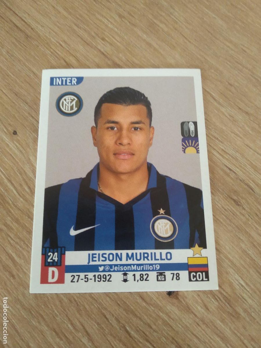 Football Stickers: 274 JEISON MURILLO INTER MILAN CROMO FUTBOL PANINI LIGA ITALIA 15-16 CALCIATORI 2015-2016 SERIE A