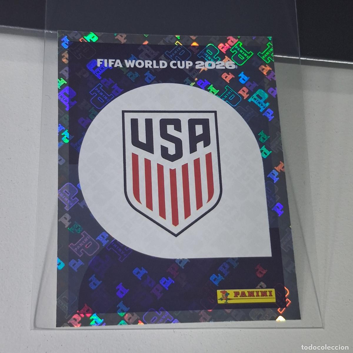Football Stickers: B20 USA1 EMBLEM ESCUDO 1 ESTADOS UNIDOS USA MUNDIAL FIFA WORLD CUP 2026 STICKER PANINI