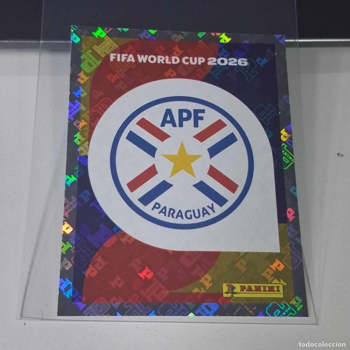 Football Stickers: B20 PAR1 EMBLEM ESCUDO 1 PARAGUAY PAR MUNDIAL FIFA WORLD CUP 2026 STICKER PANINI