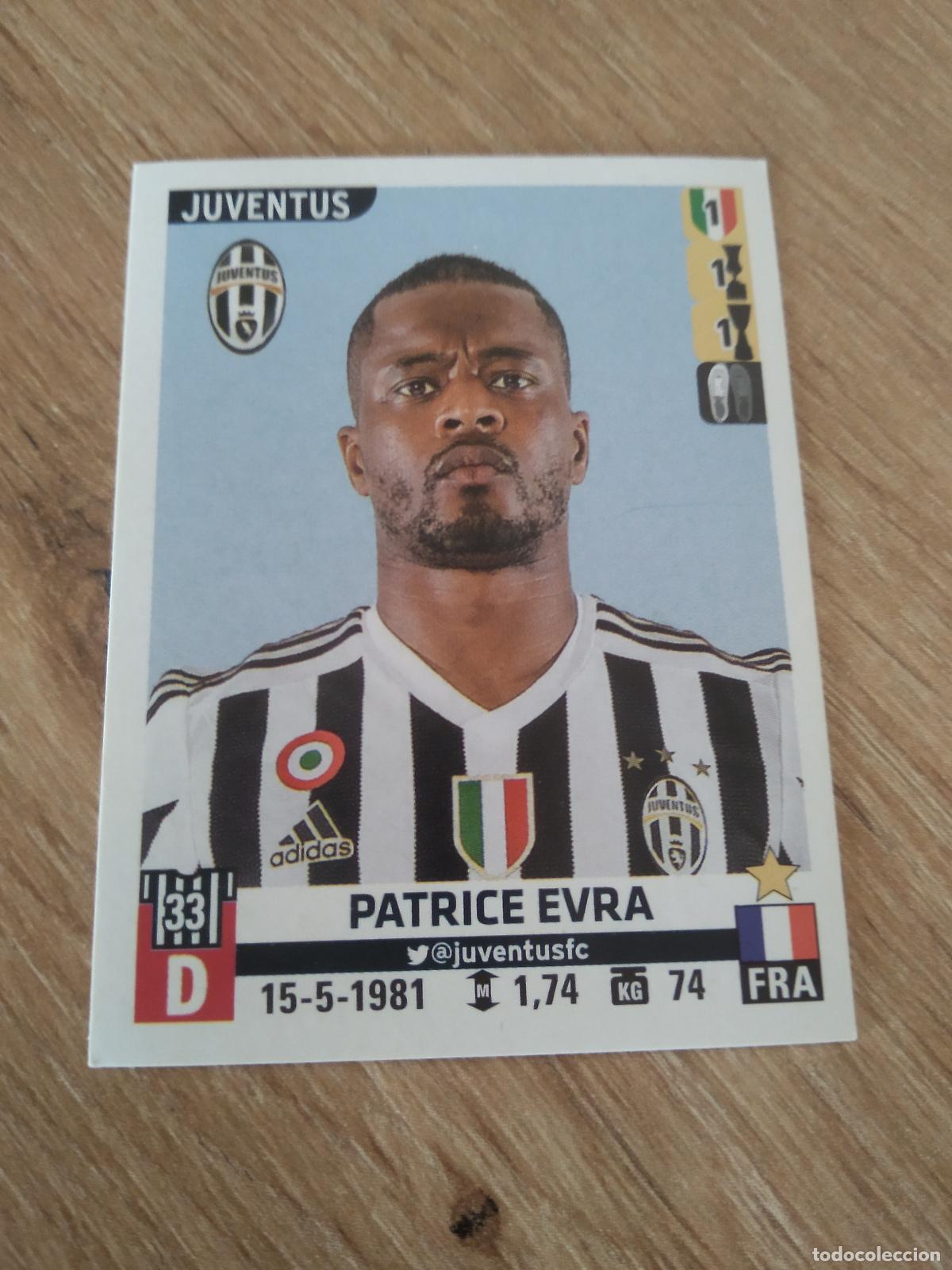 Football Stickers: 307 EVRA JUVENTUS TURIN CROMO FUTBOL PANINI LIGA ITALIA 15-16 CALCIATORI 2015-2016 SERIE A