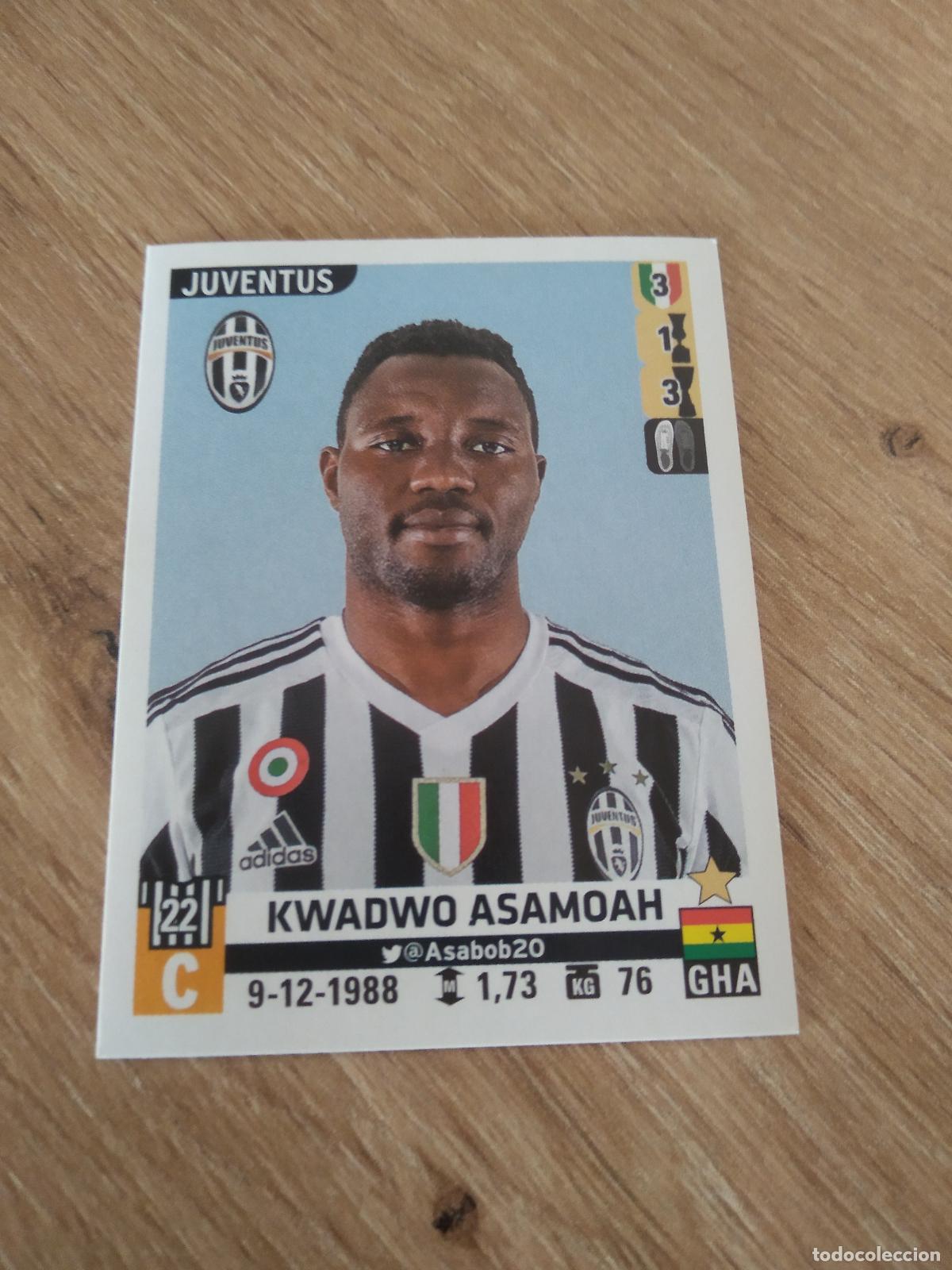 Football Stickers: 309 ASAMOAH JUVENTUS TURIN CROMO FUTBOL PANINI LIGA ITALIA 15-16 CALCIATORI 2015-2016 SERIE A