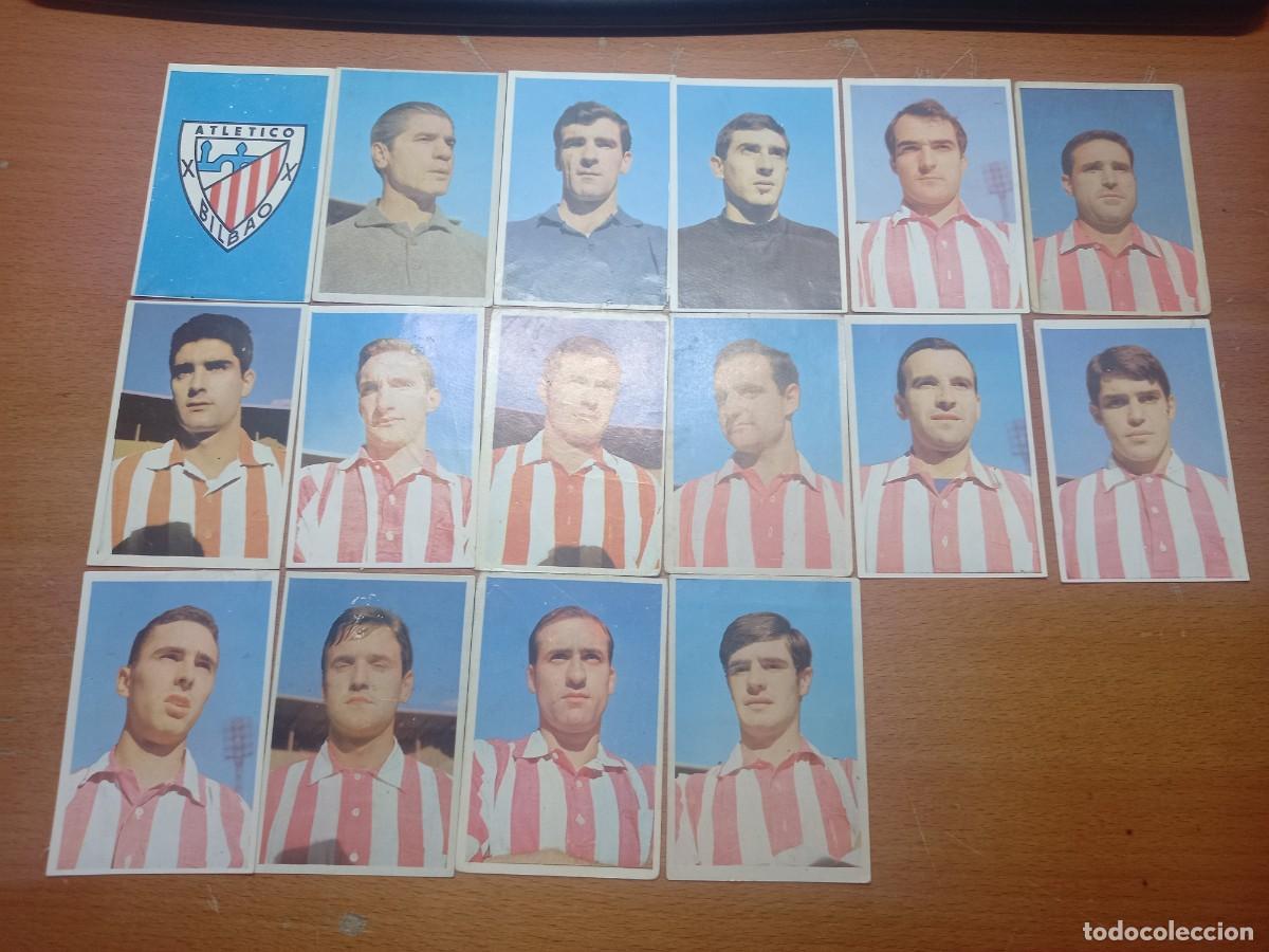 Football Stickers: LOTE BRUGUERA FOTO COLOR 67-68 ATHLETIC 17 CROMOS