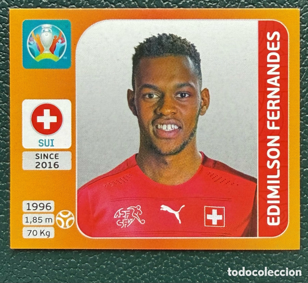 Figurine di Calcio: 53 EDIMILSON FERNANDES SUIZA CROMO ALBUM UEFA EURO 2020 TOURNAMENT EDITION PANINI