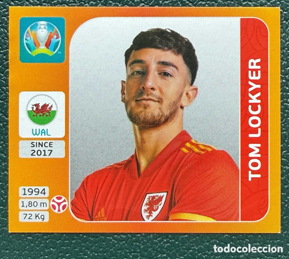 Football Stickers: 103 TOM LOCKYER GALES CROMO ALBUM UEFA EURO 2020 TOURNAMENT EDITION PANINI