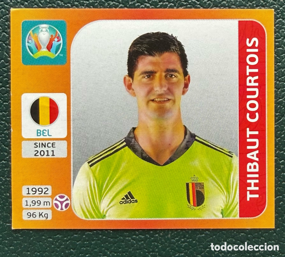 Football Stickers: 124 THIBAUT COURTOIS BELGICA CROMO ALBUM UEFA EURO 2020 TOURNAMENT EDITION PANINI