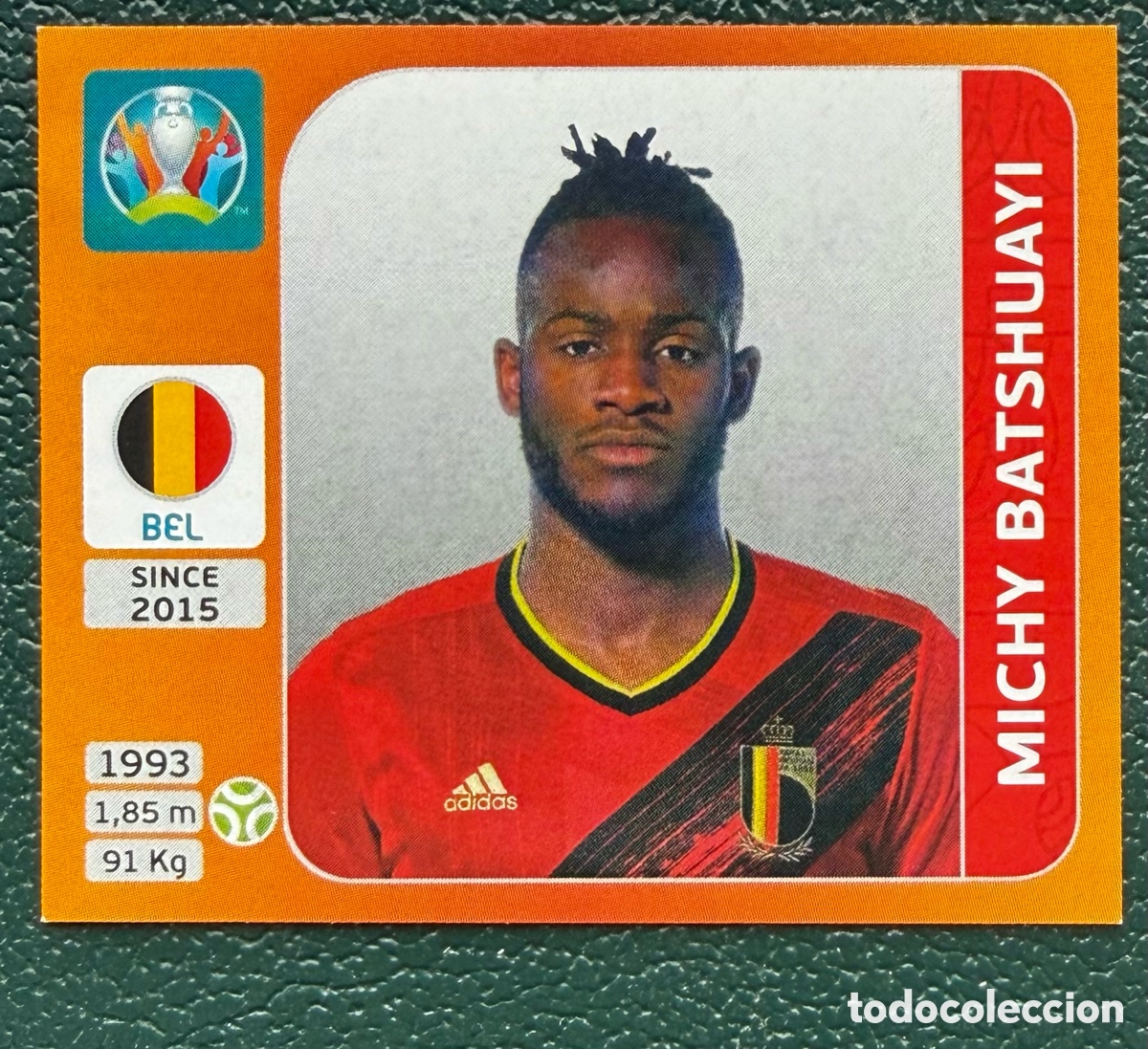 Football Stickers: 137 MICHY BATSHUAYI BELGICA CROMO ALBUM UEFA EURO 2020 TOURNAMENT EDITION PANINI