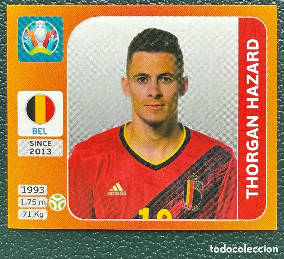 Football Stickers: 141 THORGAN HAZARD BELGICA CROMO ALBUM UEFA EURO 2020 TOURNAMENT EDITION PANINI