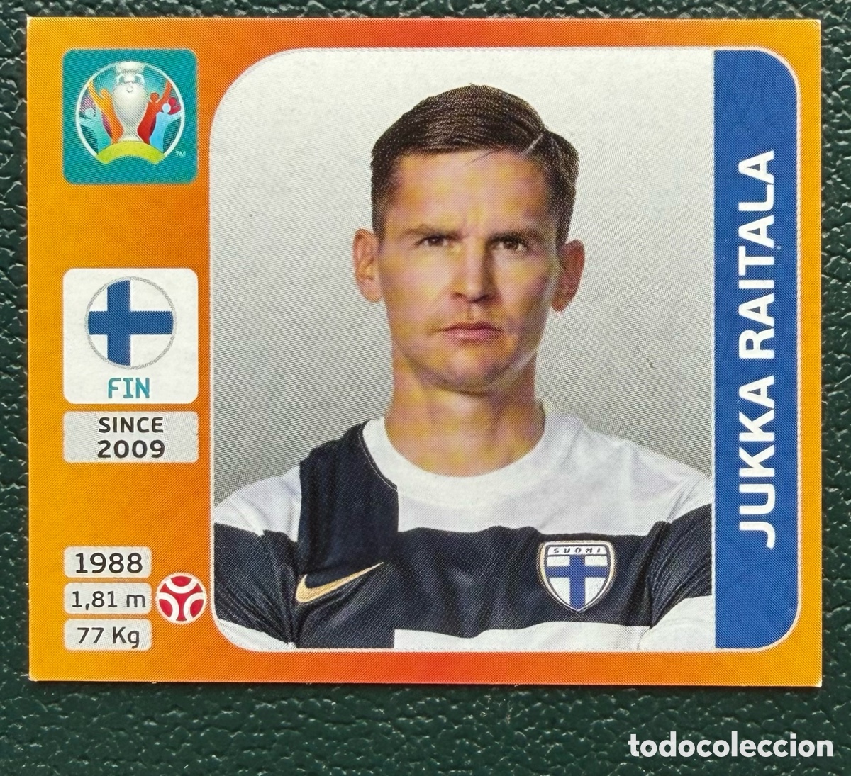Football Stickers: 183 JUKKA RAITALA FINLANDIA CROMO ALBUM UEFA EURO 2020 TOURNAMENT EDITION PANINI