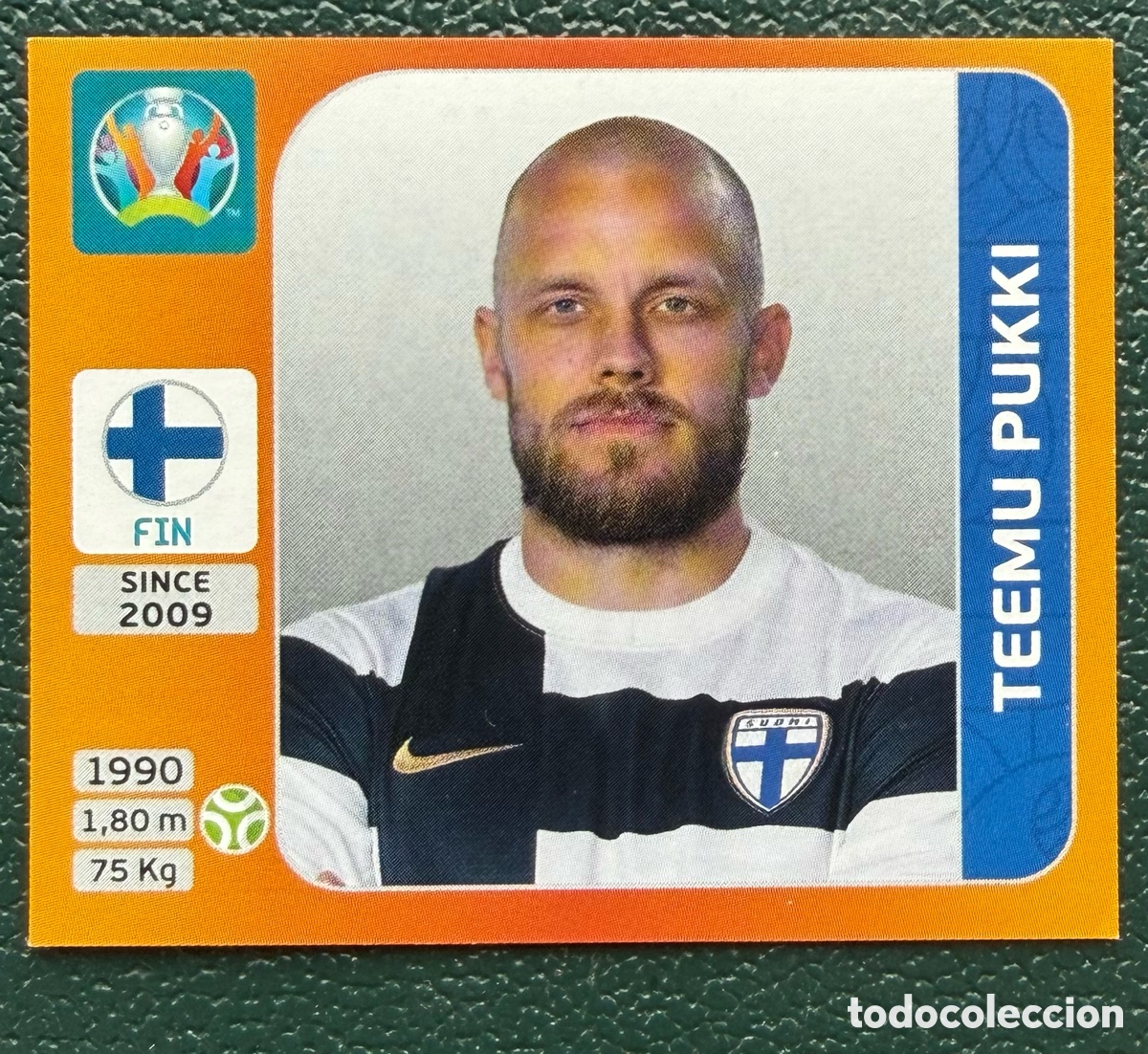 Football Stickers: 197 TEEMU PUKKI FINLANDIA CROMO ALBUM UEFA EURO 2020 TOURNAMENT EDITION PANINI