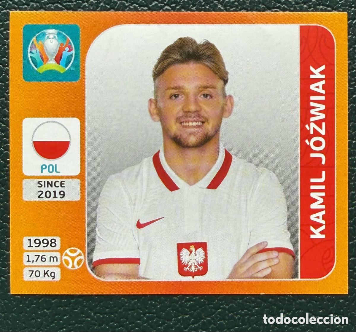 Football Stickers: 471 KAMIL JOZWIAK POLONIA CROMO ALBUM UEFA EURO 2020 TOURNAMENT EDITION PANINI