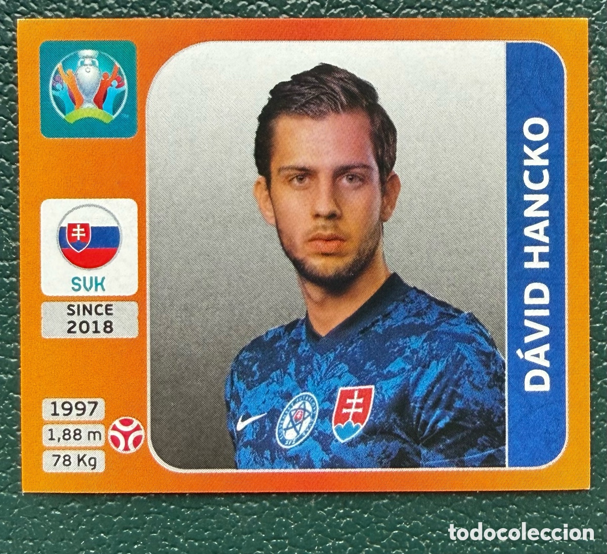 Football Stickers: 495 DAVID HANCKO ESLOVAQUIA CROMO ALBUM UEFA EURO 2020 TOURNAMENT EDITION PANINI