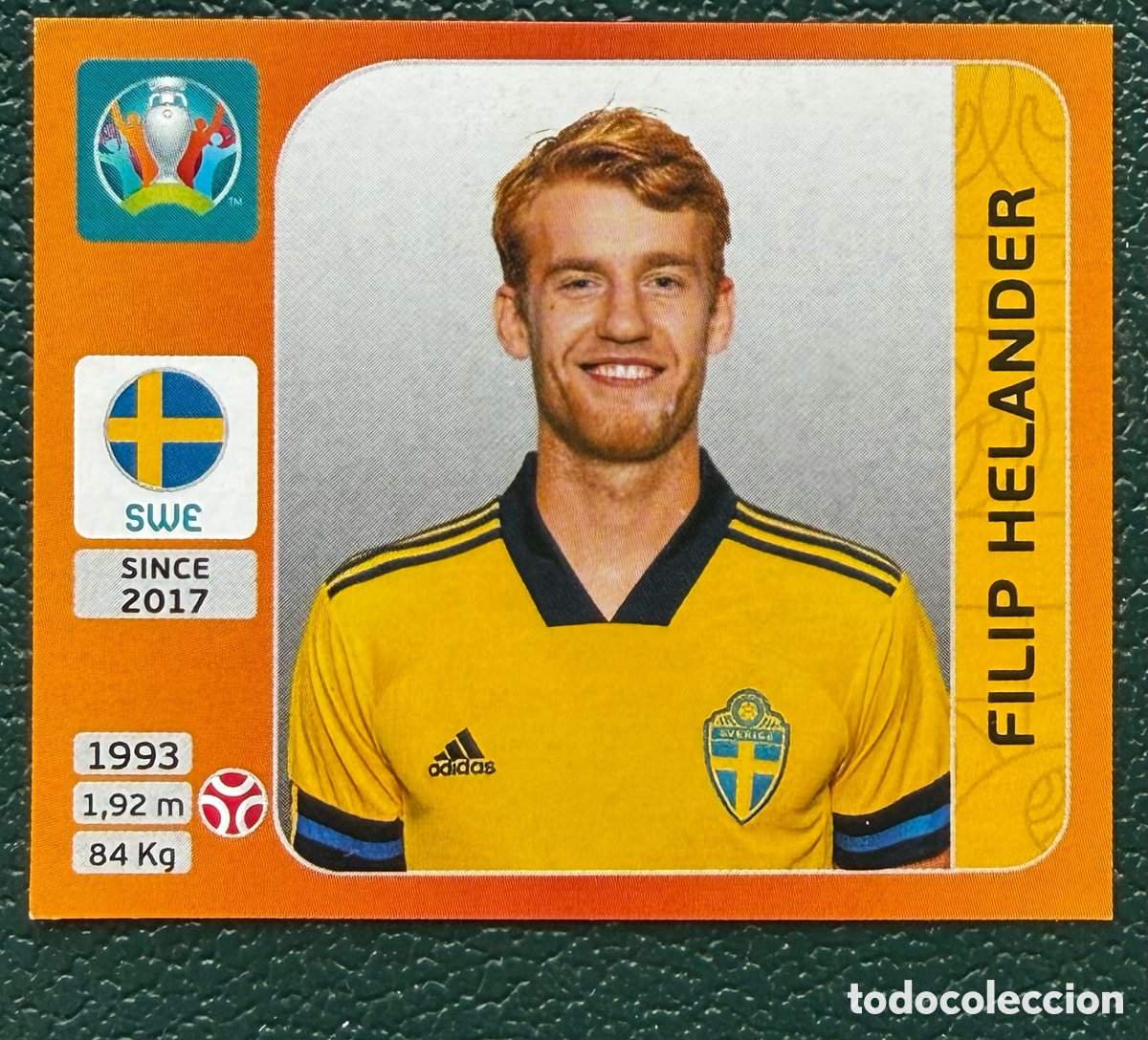 Football Stickers: 552 FILIP HELANDER SUECIA CROMO ALBUM UEFA EURO 2020 TOURNAMENT EDITION PANINI