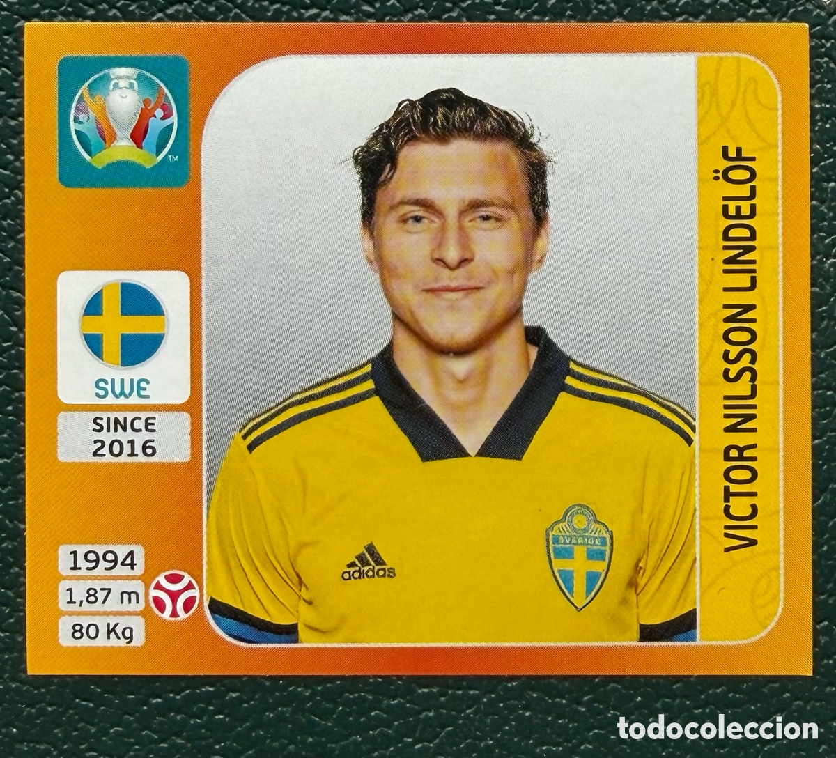 Football Stickers: 555 VICTOR NILSSON LINDELOF SUECIA CROMO ALBUM UEFA EURO 2020 TOURNAMENT EDITION PANINI