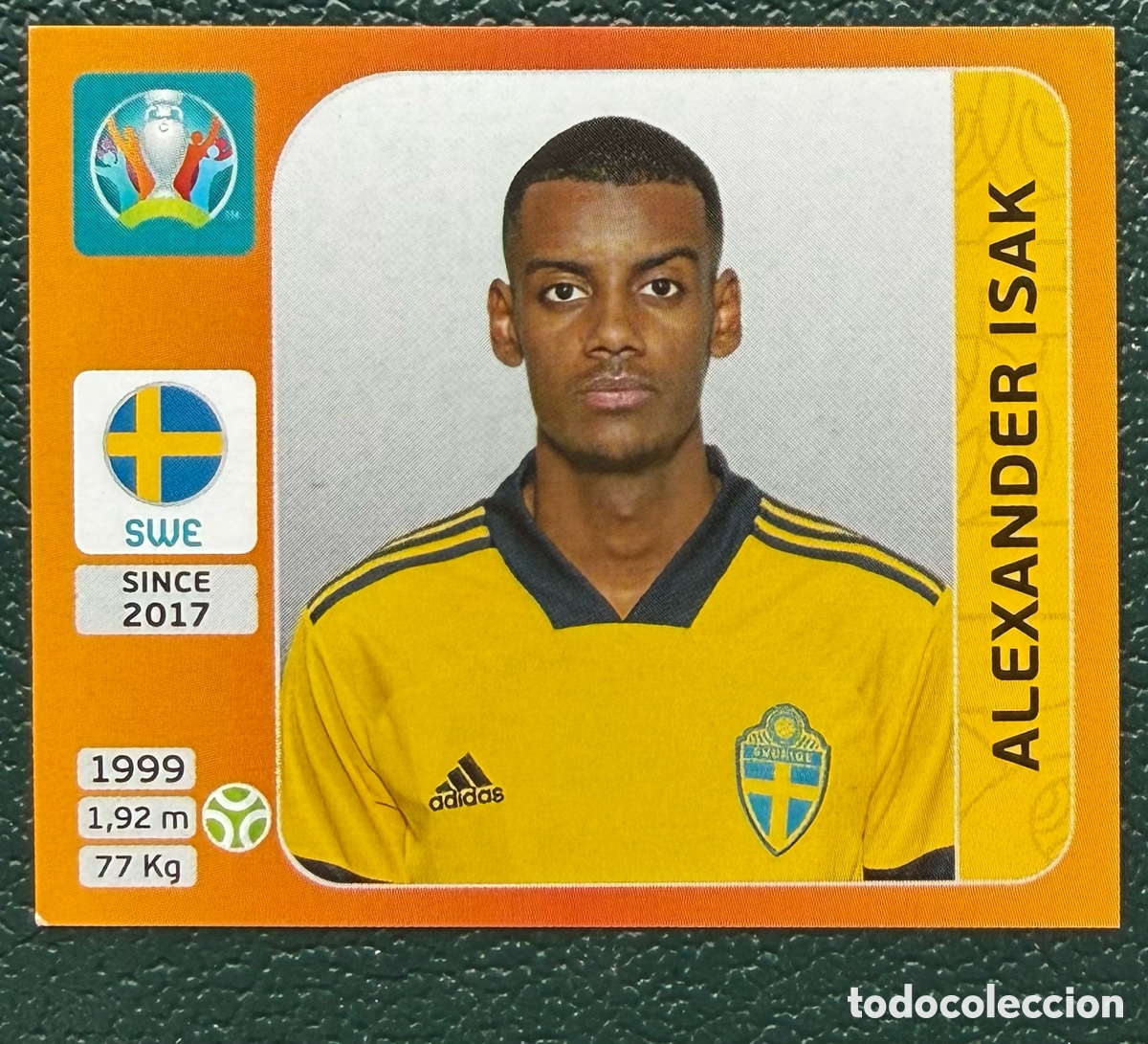 Football Stickers: 564 ALEXANDER ISAK SUECIA CROMO ALBUM UEFA EURO 2020 TOURNAMENT EDITION PANINI