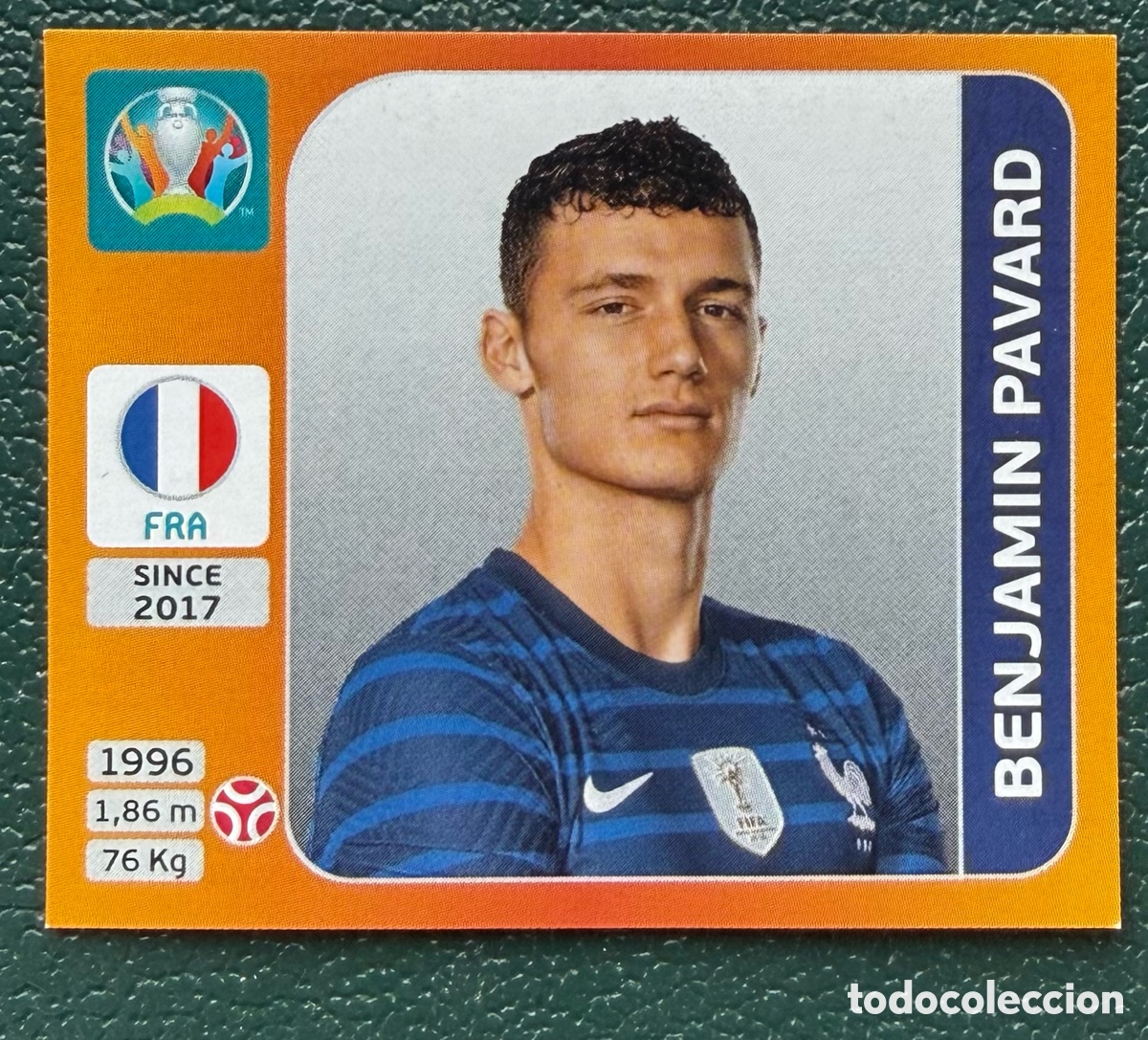 Football Stickers: 578 BENJAMIN PAVARD FRANCIA CROMO ALBUM UEFA EURO 2020 TOURNAMENT EDITION PANINI