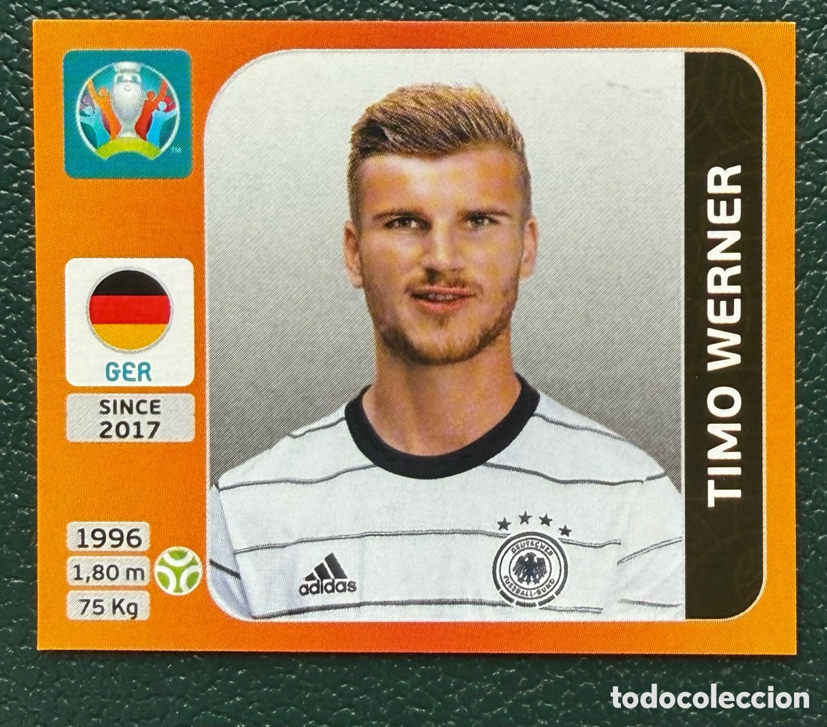 Football Stickers: 624 TIMO WERNER ALEMANIA CROMO ALBUM UEFA EURO 2020 TOURNAMENT EDITION PANINI