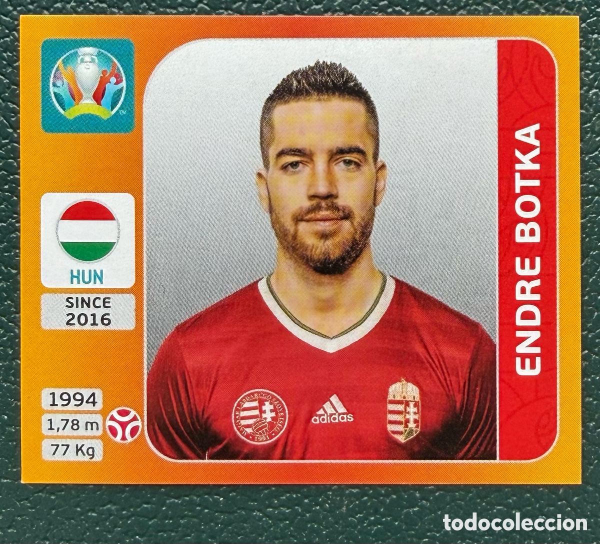 Football Stickers: 629 ENDRE BOTKA HUNGRIA CROMO ALBUM UEFA EURO 2020 TOURNAMENT EDITION PANINI