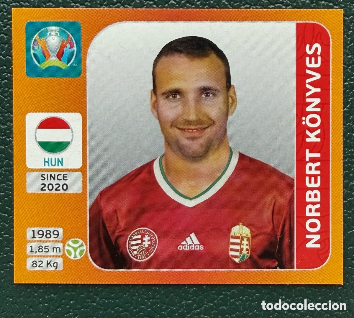 Football Stickers: 642 NORBERT KONYVES HUNGRIA CROMO ALBUM UEFA EURO 2020 TOURNAMENT EDITION PANINI