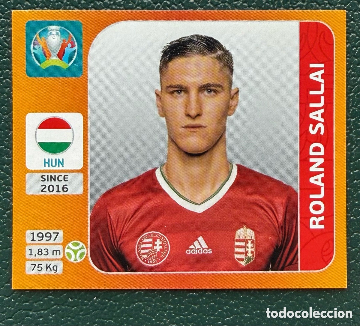Football Stickers: 644 ROLAND SALLAI HUNGRIA CROMO ALBUM UEFA EURO 2020 TOURNAMENT EDITION PANINI