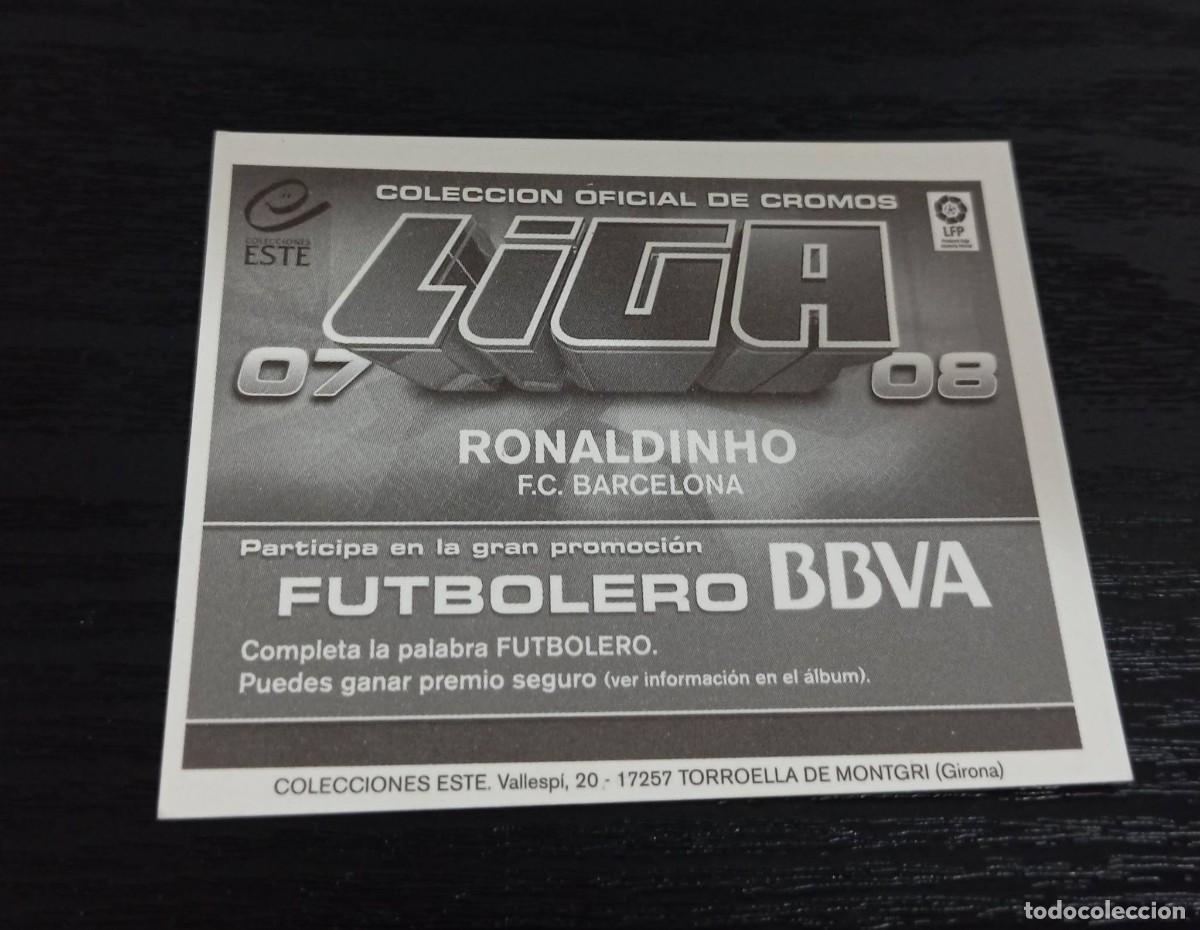 Cromos de f&uacute;tbol: -ESTE 07-08 : RONALDINHO ( BARCELONA ) - Foto 2