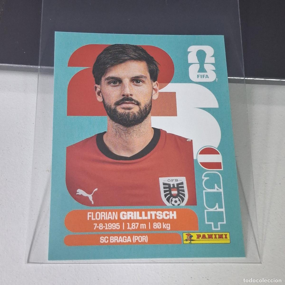 Cromos de F&uacute;tbol: B21 AUT14 FLORIAN GRILLITSCH 14 AUSTRIA AUT MUNDIAL FIFA WORLD CUP 2026 STICKER PANINI