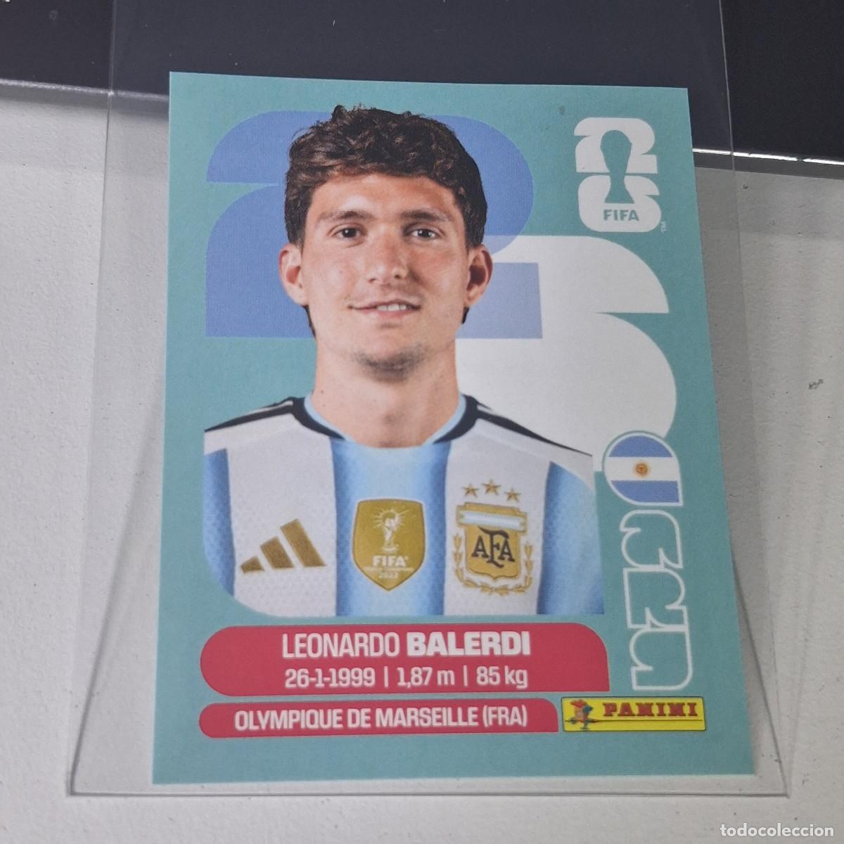 Cromos de F&uacute;tbol: B21 ARG7 ARG 7 LEONARDO BALERDI MUNDIAL FIFA WORLD CUP 2026 STICKER PANINI