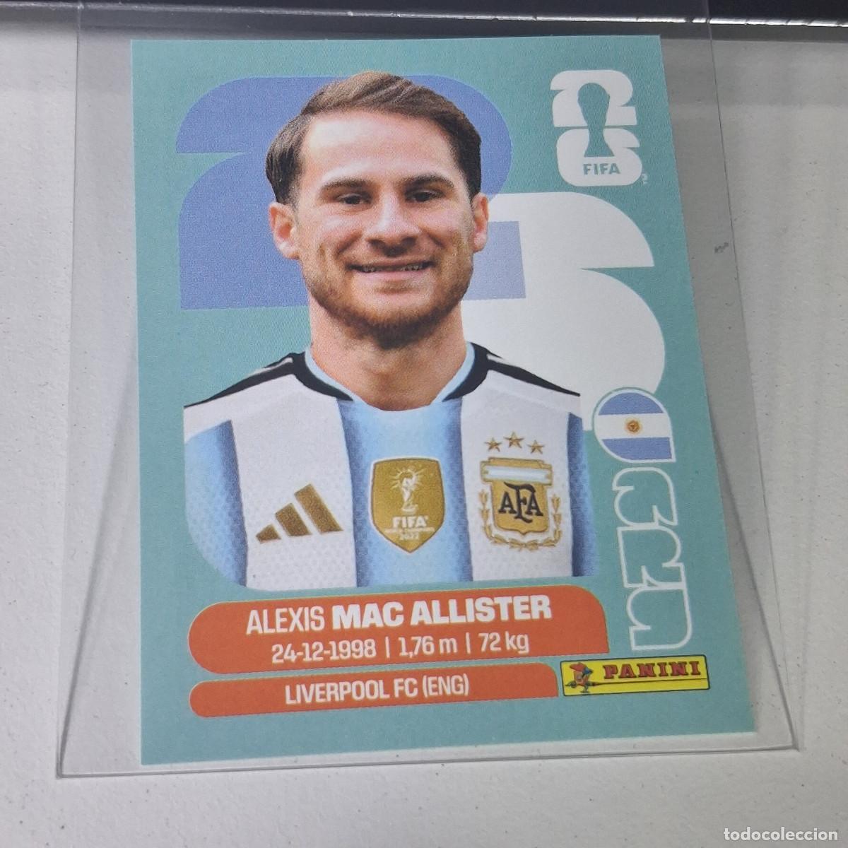 Cromos de F&uacute;tbol: B21 ARG9 ALEXIS MAC ALLISTER 9 ARGENTINA ARG MUNDIAL FIFA WORLD CUP 2026 STICKER PANINI