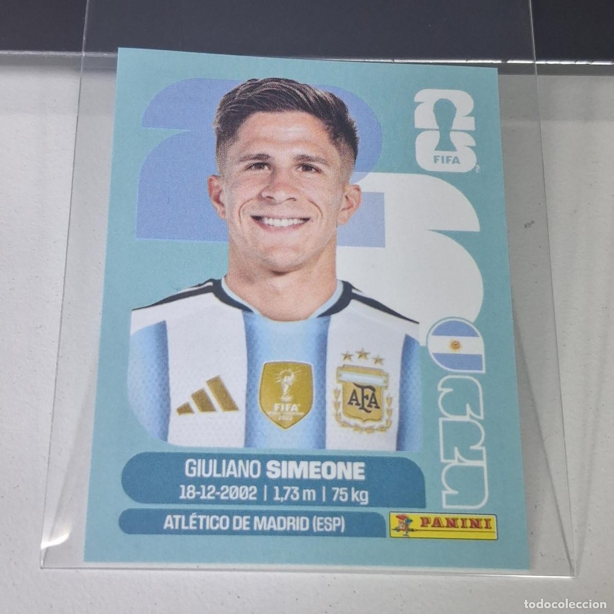 Cromos de F&uacute;tbol: B21 ARG20 GIULIANO SIMEONE ARG 20 ARGENTINA ARG MUNDIAL FIFA WORLD CUP 2026 STICKER PANINI