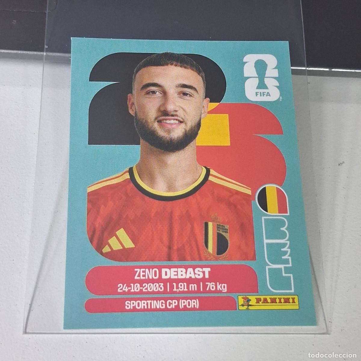 Cromos de F&uacute;tbol: B21 BEL BEL5 ZENO DEBAST 5 B&Eacute;LGICA BELGIUM BEL MUNDIAL FIFA WORLD CUP 2026 STICKER PANINI