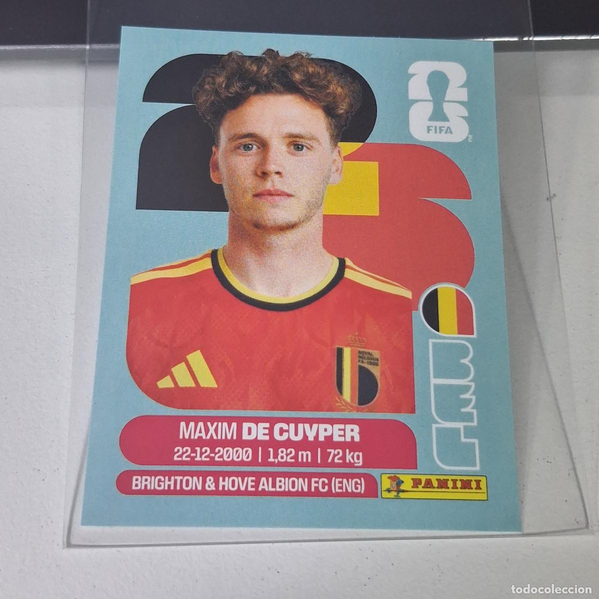 Cromos de F&uacute;tbol: B21 BEL7 MAXIM DE CUYPER 7 B&Eacute;LGICA BELGIUM BEL MUNDIAL FIFA WORLD CUP 2026 STICKER PANINI