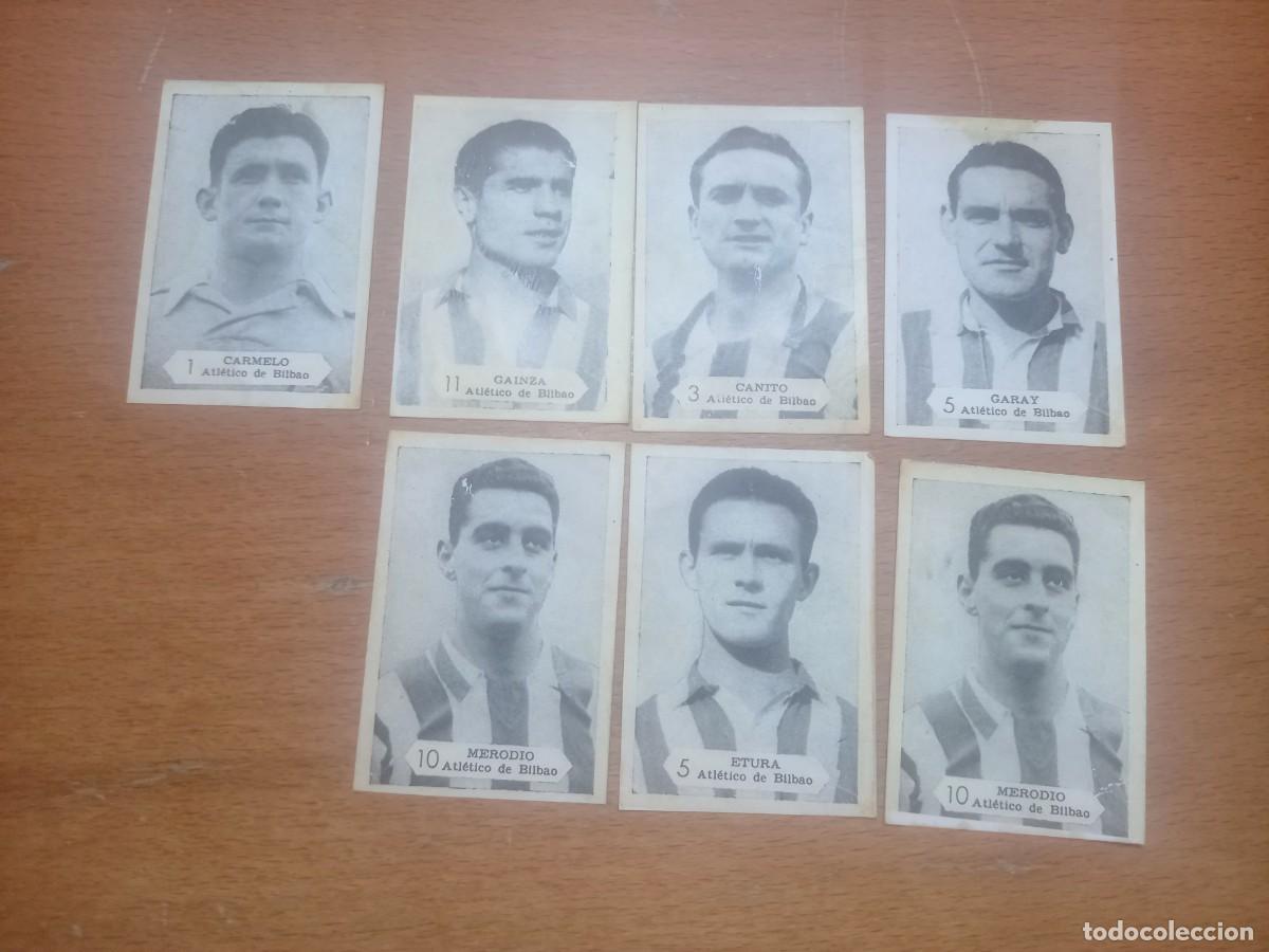 Figurine di Calcio: LOTE 7 CROMOS IMPRENTA MOLINA 1957 DEL ATHLETIC