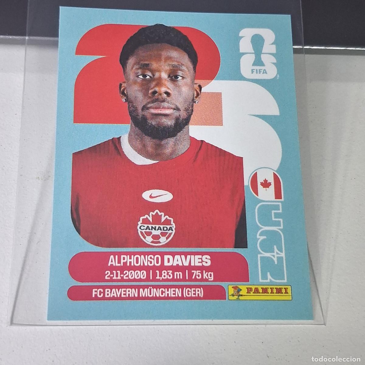 Cromos de F&uacute;tbol: B21 CAN3 ALPHONSO DAVIES CAN 3 CANAD&Aacute; MUNDIAL FIFA WORLD CUP 2026 STICKER PANINI