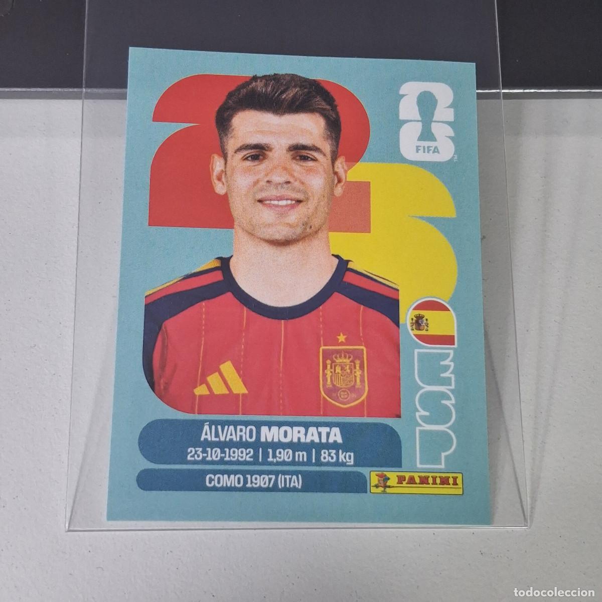 Cromos de F&uacute;tbol: B21 ESP19 &Aacute;LVARO MORATA 19 ESPA&Ntilde;A ESP SPAIN MUNDIAL FIFA WORLD CUP 2026 STICKER PANINI